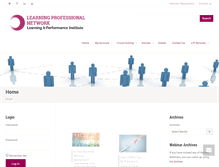 Tablet Screenshot of learningprofessionalnetwork.com